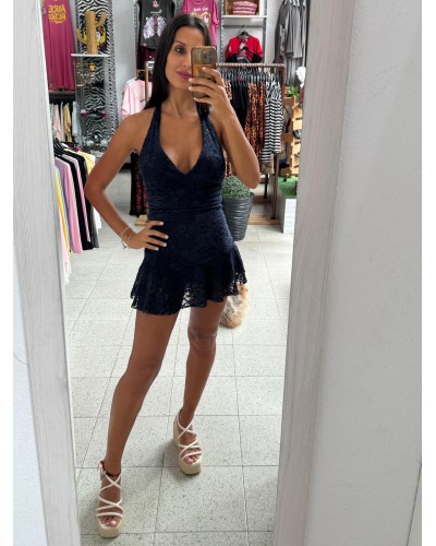 VESTIDO ROMANTIQUE MARINO