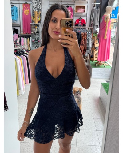 VESTIDO ROMANTIQUE MARINO