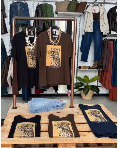 CAMISETA ESTAMPADA TIGRE COLORES