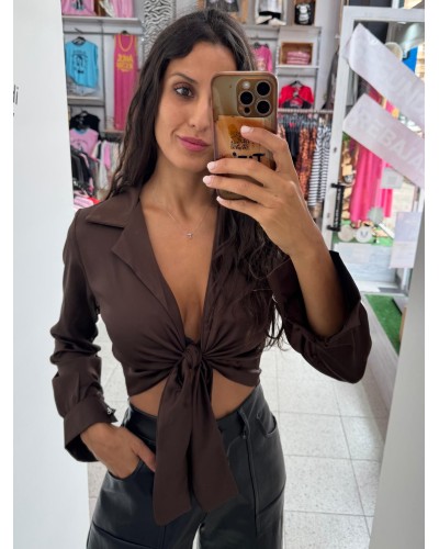 CAMISA NUDO SABRINA COLORES