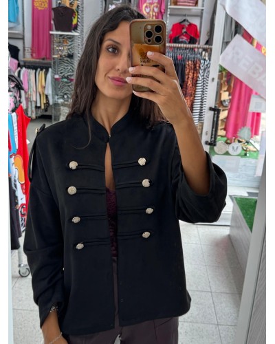 CHAQUETA ANTELINA NEGRA