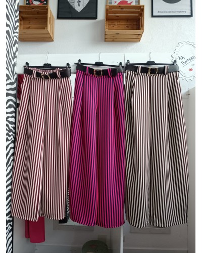 PANTALÓN BALLOON RAYAS CINTO