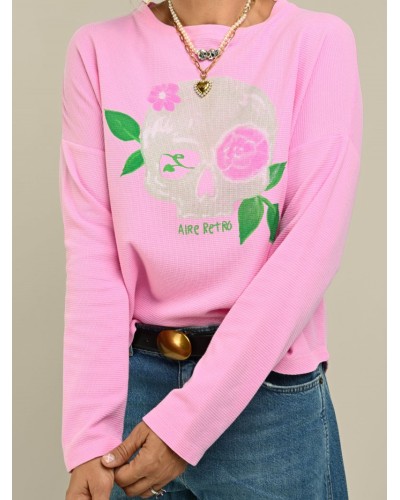 JERSEY FINO "CALAVERITA FLOR" AIRE RETRO
