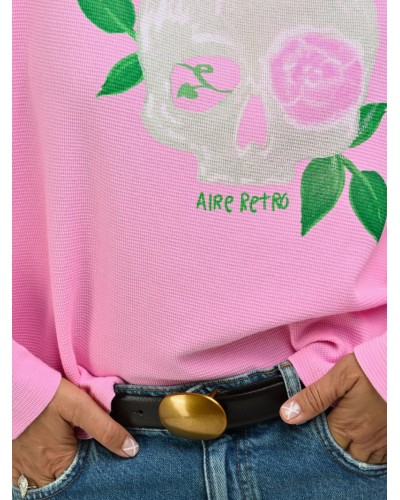 JERSEY FINO "CALAVERITA FLOR" AIRE RETRO