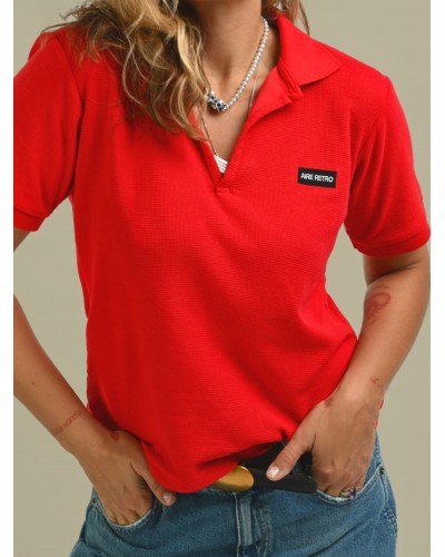 POLO RARA ROJO AIRE RETRO