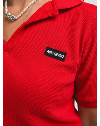 POLO RARA ROJO AIRE RETRO