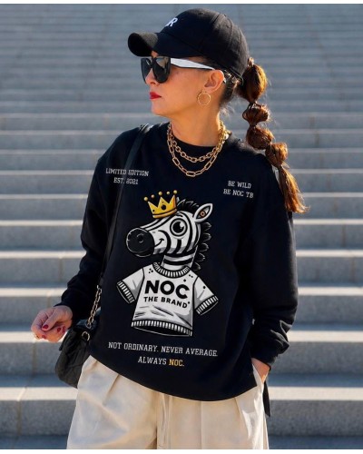 SUDADERA BLACK ZEBRA NOC THE BRAND