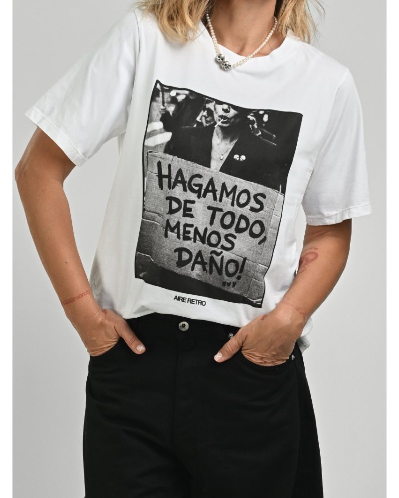 CAMI BLANCA "HAGAMOS DE TODO" AIRE RETRO
