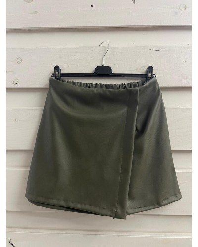 FALDA PANTALÓN POLIPIEL KAKI
