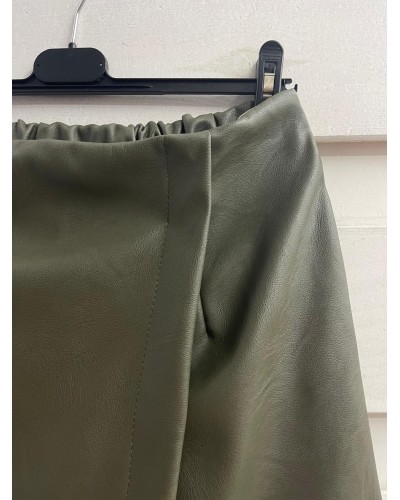 FALDA PANTALÓN POLIPIEL KAKI