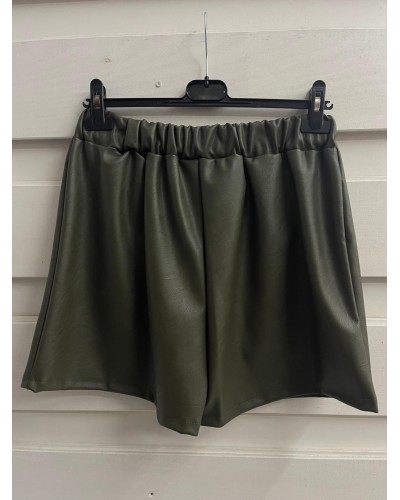 FALDA PANTALÓN POLIPIEL KAKI