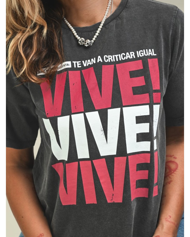 CAMISETA FADE OUT "VIVE" AIRE RETRO