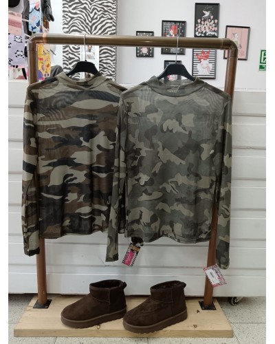 CAMISETA TUL CAMUFLAJE