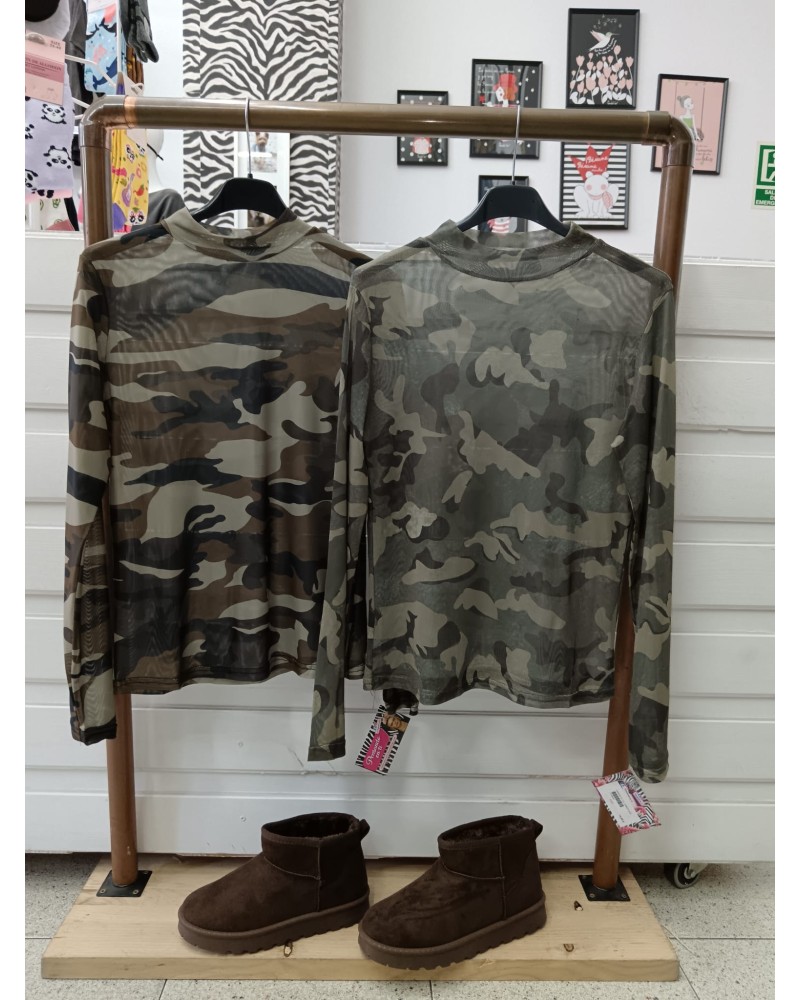 CAMISETA TUL CAMUFLAJE