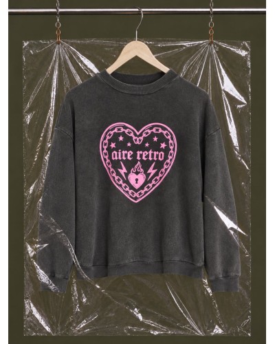 SUDADERA "CORAZÓN" FADE OUT AIRE RETRO