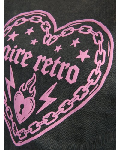 SUDADERA "CORAZÓN" FADE OUT AIRE RETRO