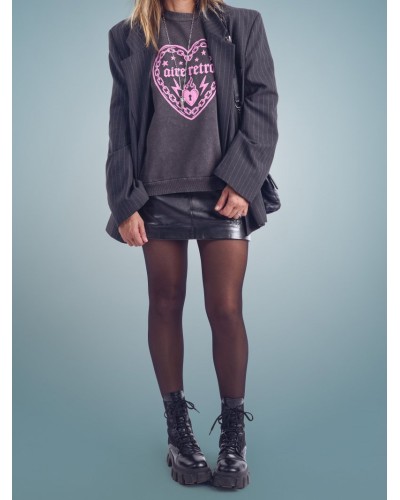 SUDADERA "CORAZÓN" FADE OUT AIRE RETRO