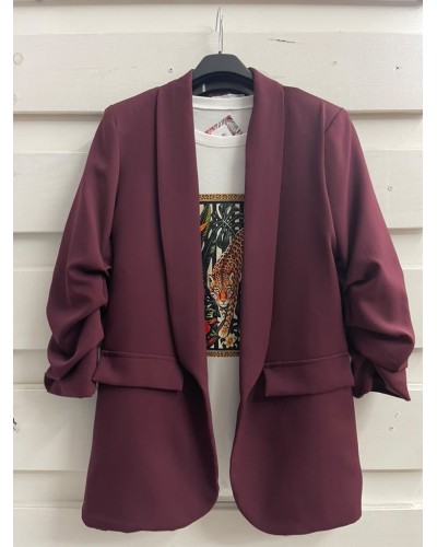 BLAZER FRUNCE GRANATE