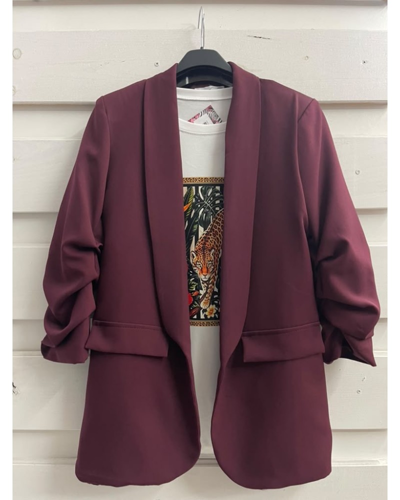 BLAZER FRUNCE GRANATE