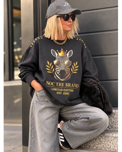 SUDADERA  OVER ROYAL ZEBRA NOC THE BRAND