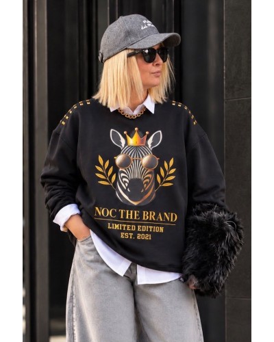 SUDADERA  OVER ROYAL ZEBRA NOC THE BRAND