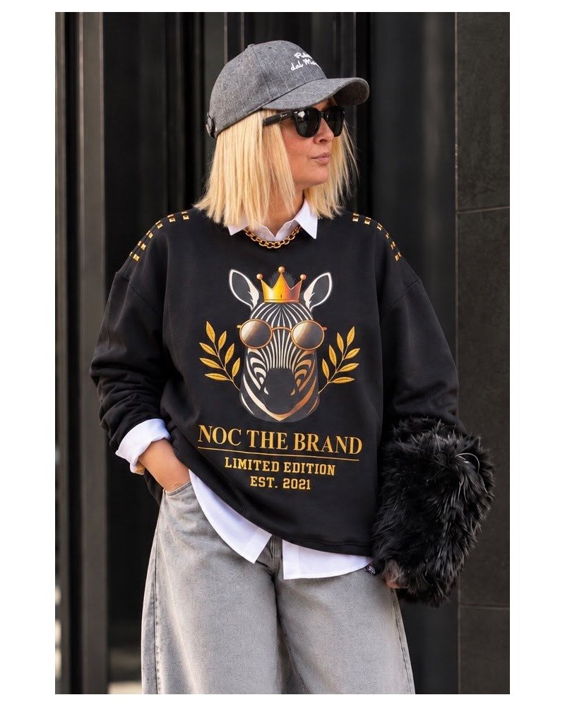 SUDADERA  OVER ROYAL ZEBRA NOC THE BRAND