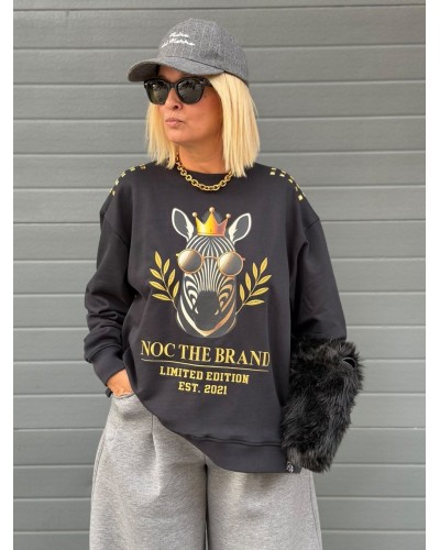 SUDADERA  OVER ROYAL ZEBRA NOC THE BRAND