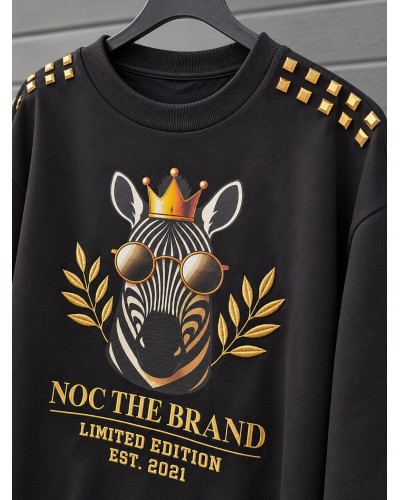 SUDADERA  OVER ROYAL ZEBRA NOC THE BRAND