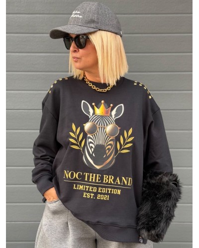 SUDADERA  OVER ROYAL ZEBRA NOC THE BRAND