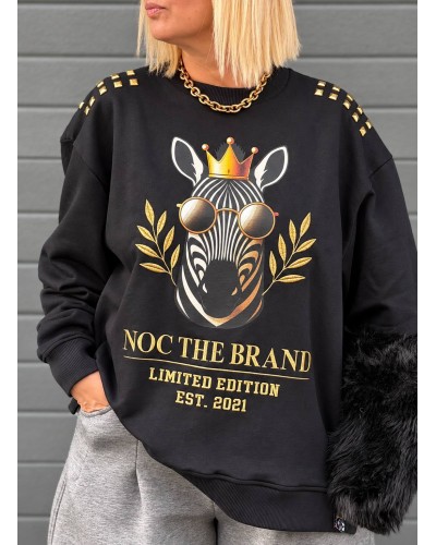 SUDADERA  OVER ROYAL ZEBRA NOC THE BRAND
