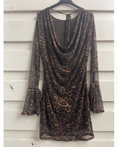 VESTIDO ANIMAL PRINT TUL