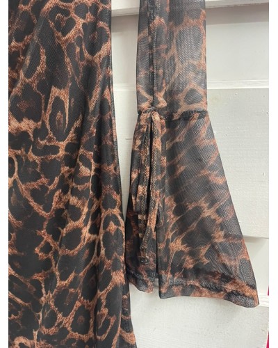 VESTIDO ANIMAL PRINT TUL