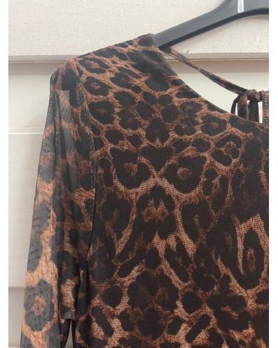 VESTIDO ANIMAL PRINT TUL