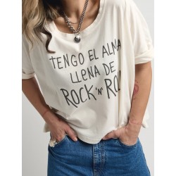 camiseta el alma llena de rock and roll