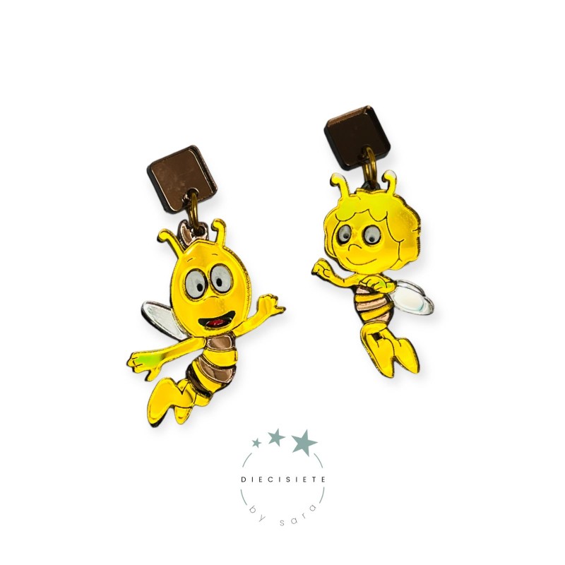 PENDIENTES ABEJA MAYA 17 BY SARA