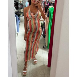 VESTIDO MALAGUETA NARANJA