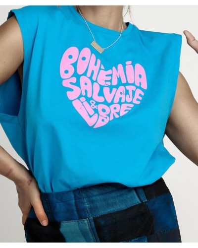 CAMISETA BOHEMIA AZUL