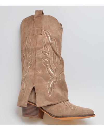 BOTA COWBOY LABRADA PLIEGUE