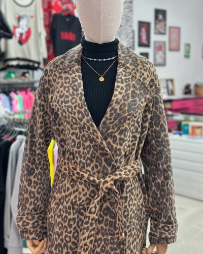 Gabardina animal print