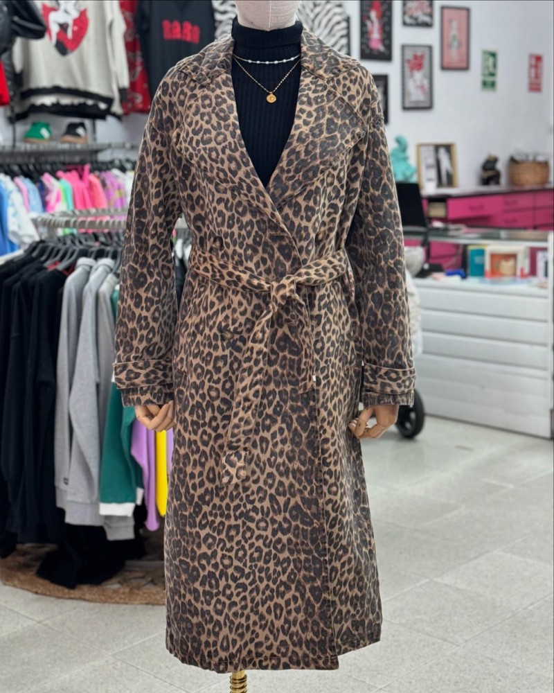 Gabardina animal print