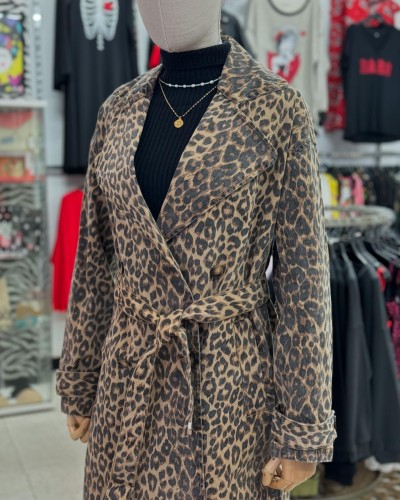 Gabardina animal print