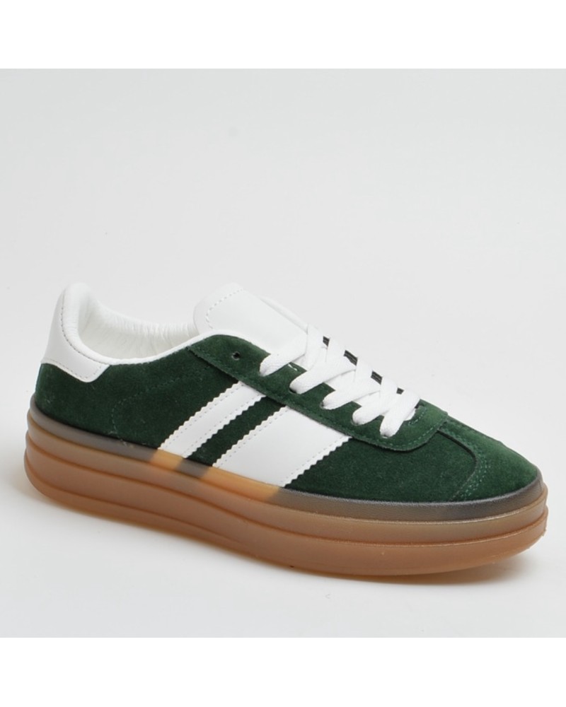 ZAPATILLAS GAZELLE INSPIRACIÓN VERDE KAKI