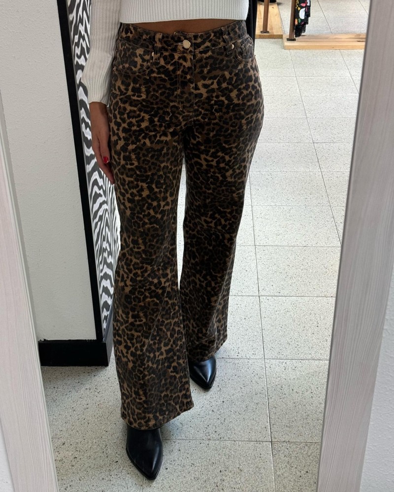 JEANS CAMPANA ANIMAL PRINT