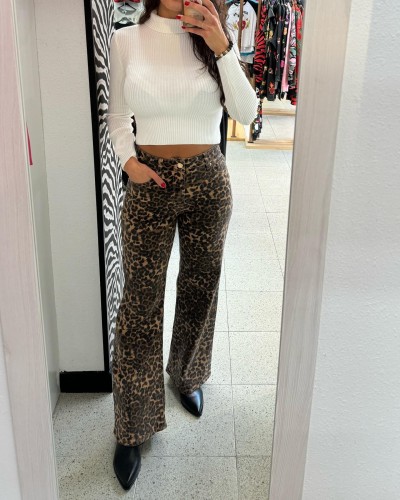 JEANS CAMPANA ANIMAL PRINT