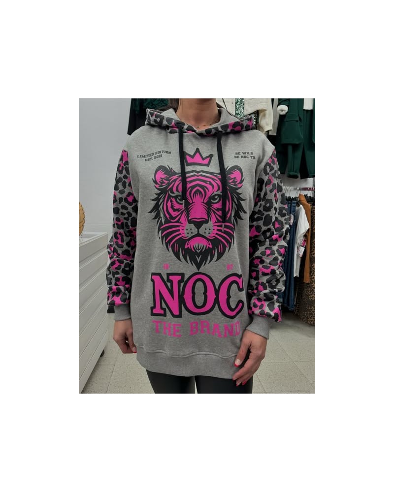 SUDADERA OVER PINK ROAD NOC THE BRAND