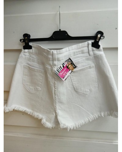 SHORT DENIM WHITE